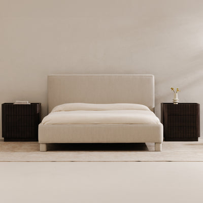 Ichigo Queen Bed Dark Grey by Moe's Home