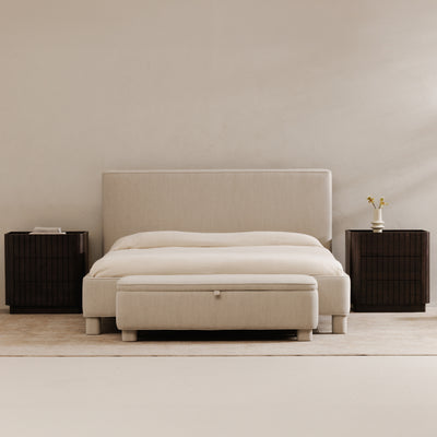 Ichigo Queen Bed Dark Grey by Moe's Home
