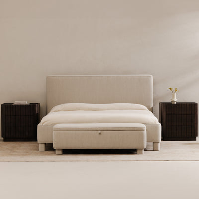Ichigo King Bed Light Grey by Moe's Home
