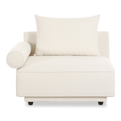 Rosello Left Arm Facing Chair | White