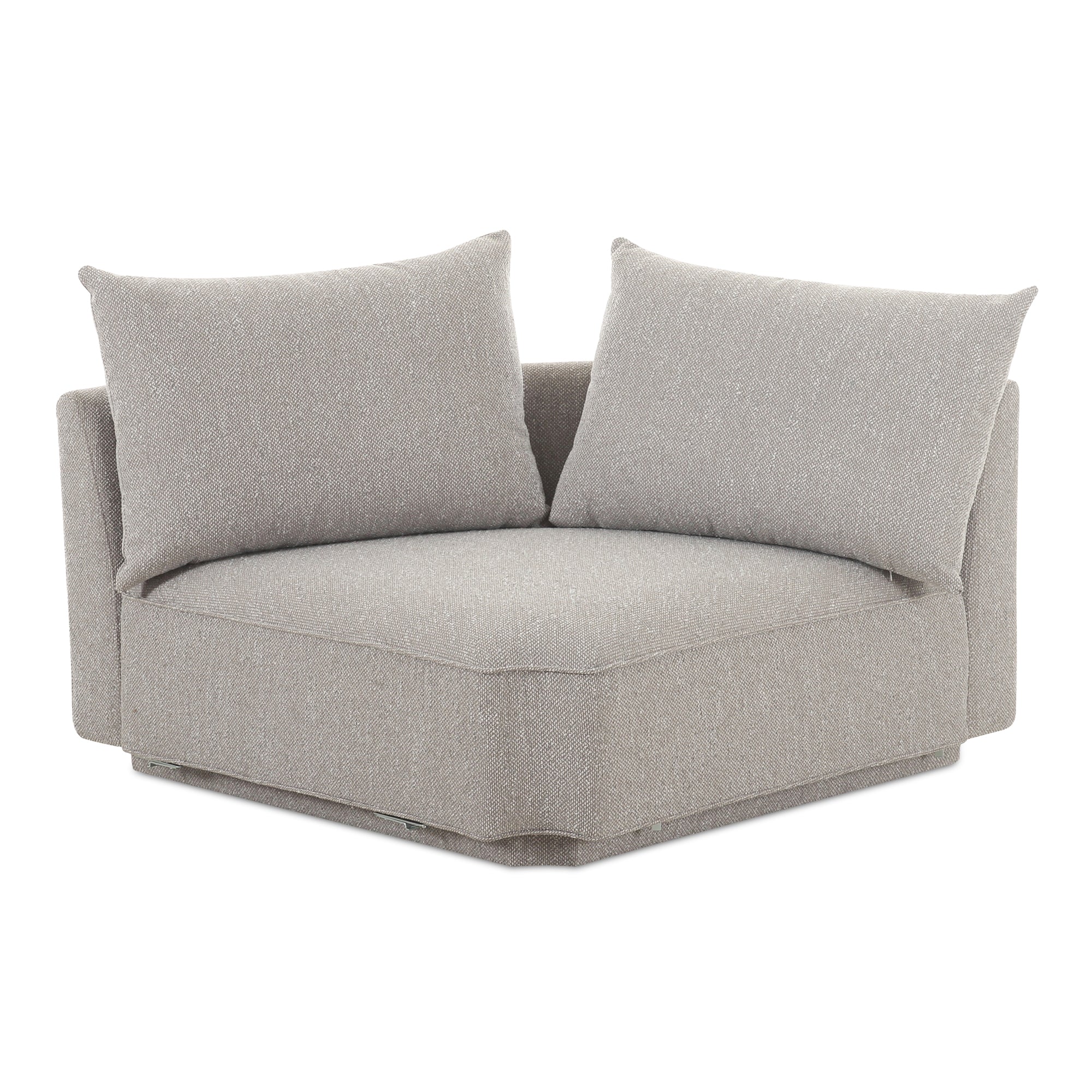 Rosello Corner Chair Light Grey | Grey