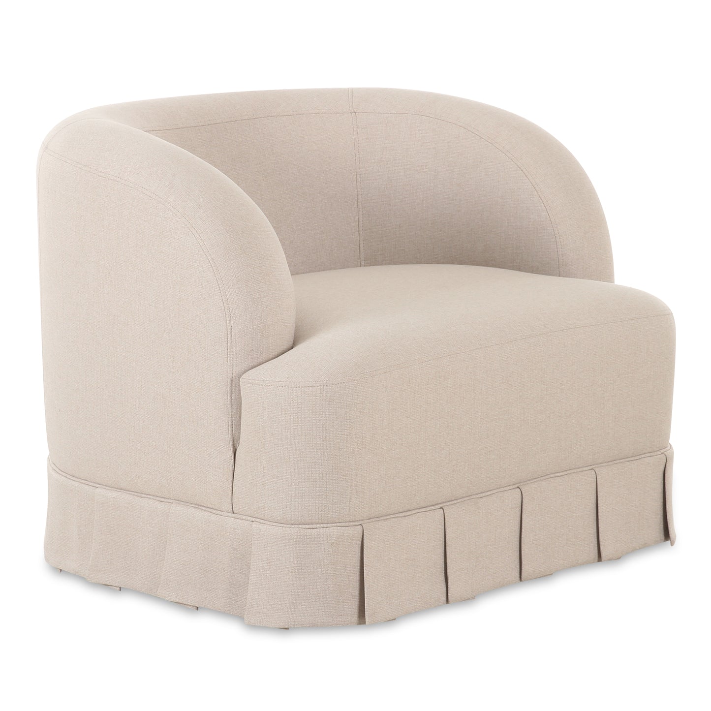 Maren Swivel Chair Beige by Moe's Home