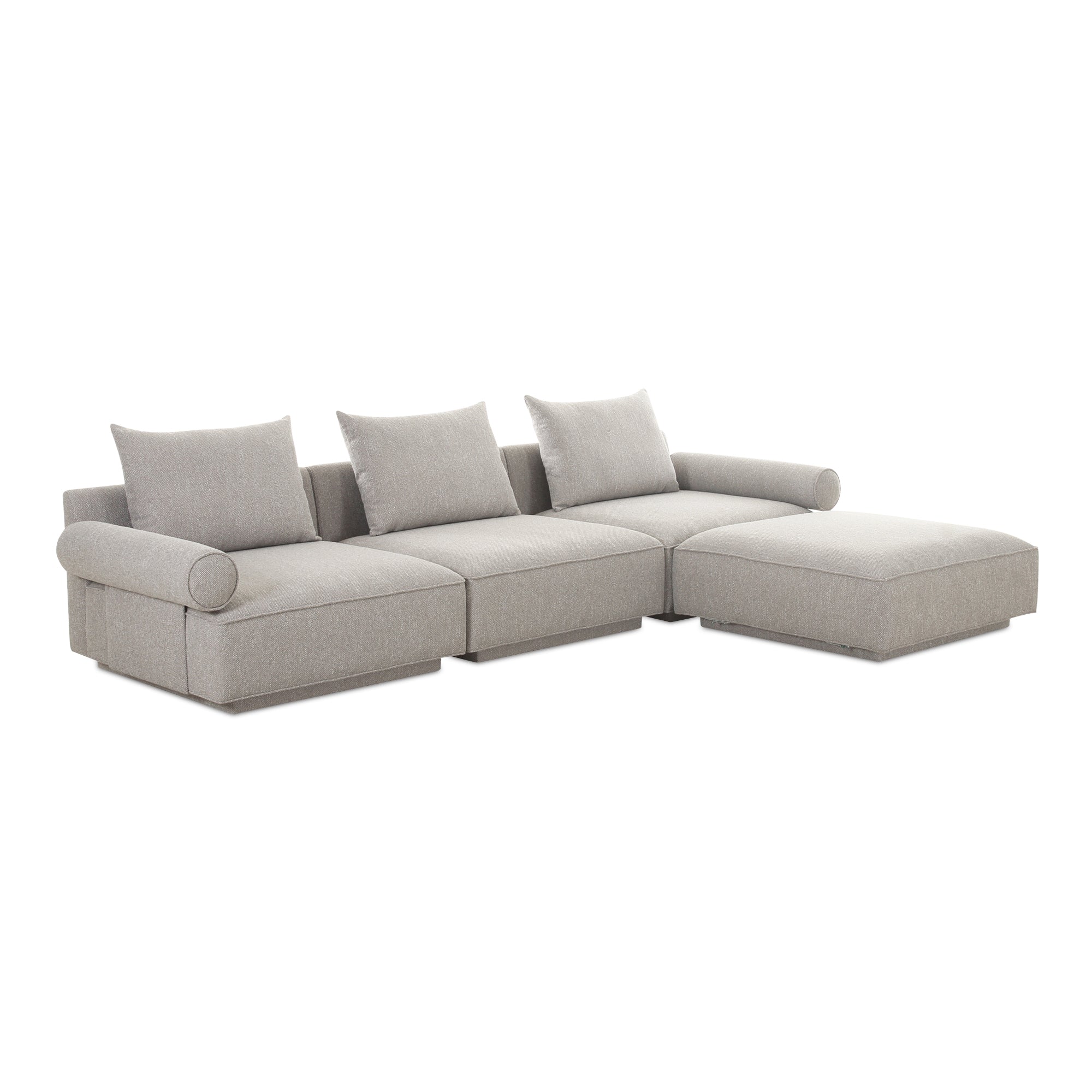 Rosello Lounge Modular Sectional Light Grey