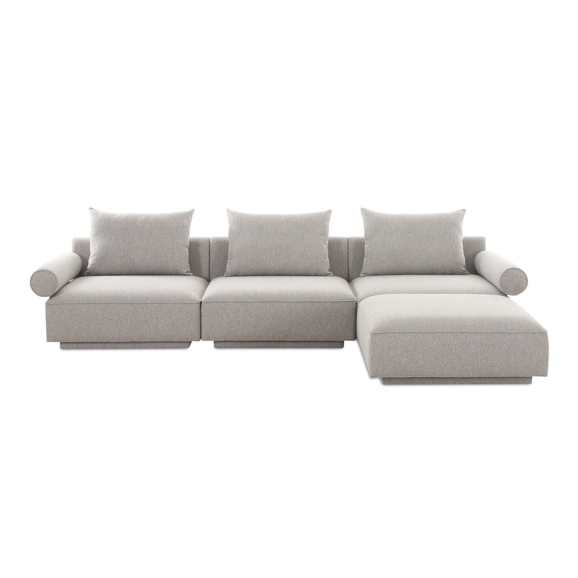 Rosello Lounge Modular Sectional Light Grey | Grey