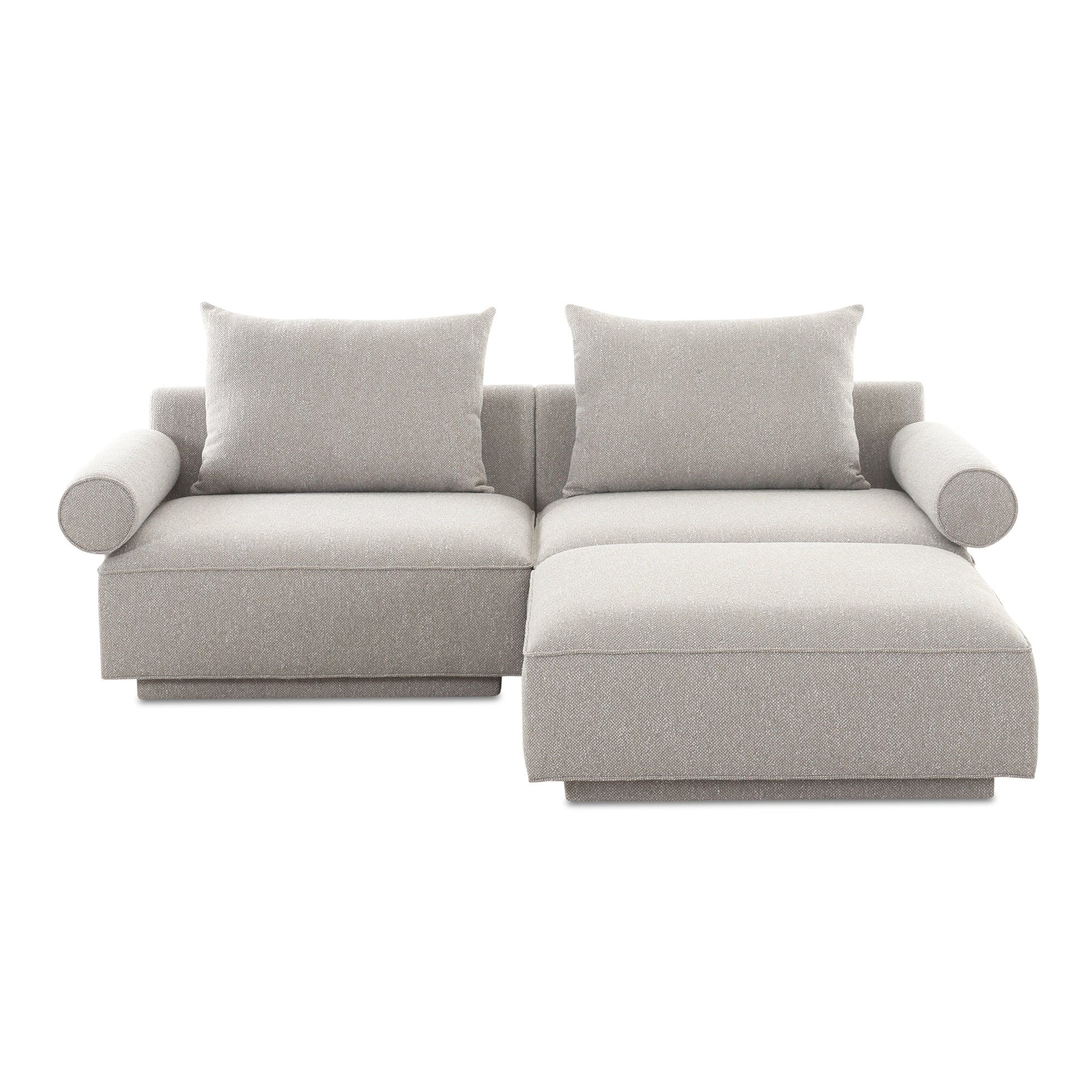 Rosello Nook Modular Sectional Light Grey | Grey