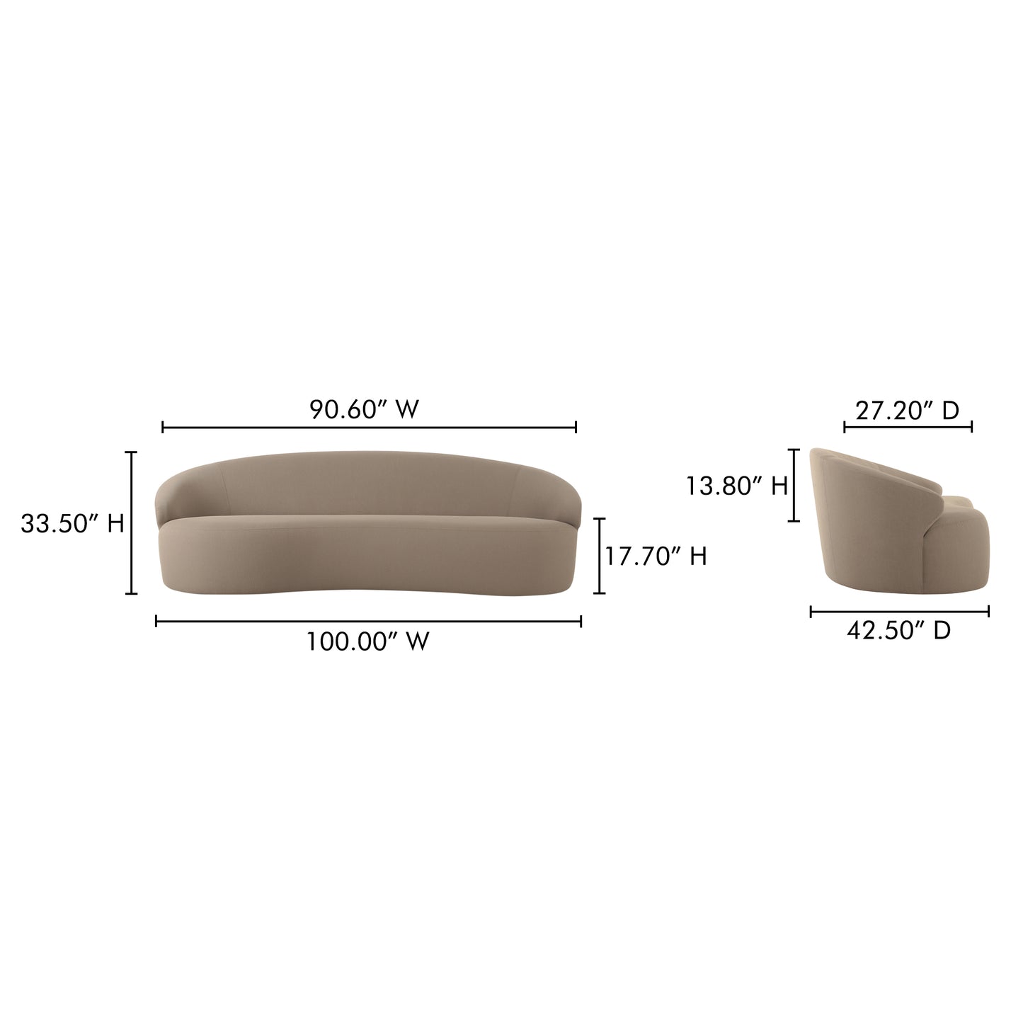 Cove Outdoor Sofa by Moe's Home