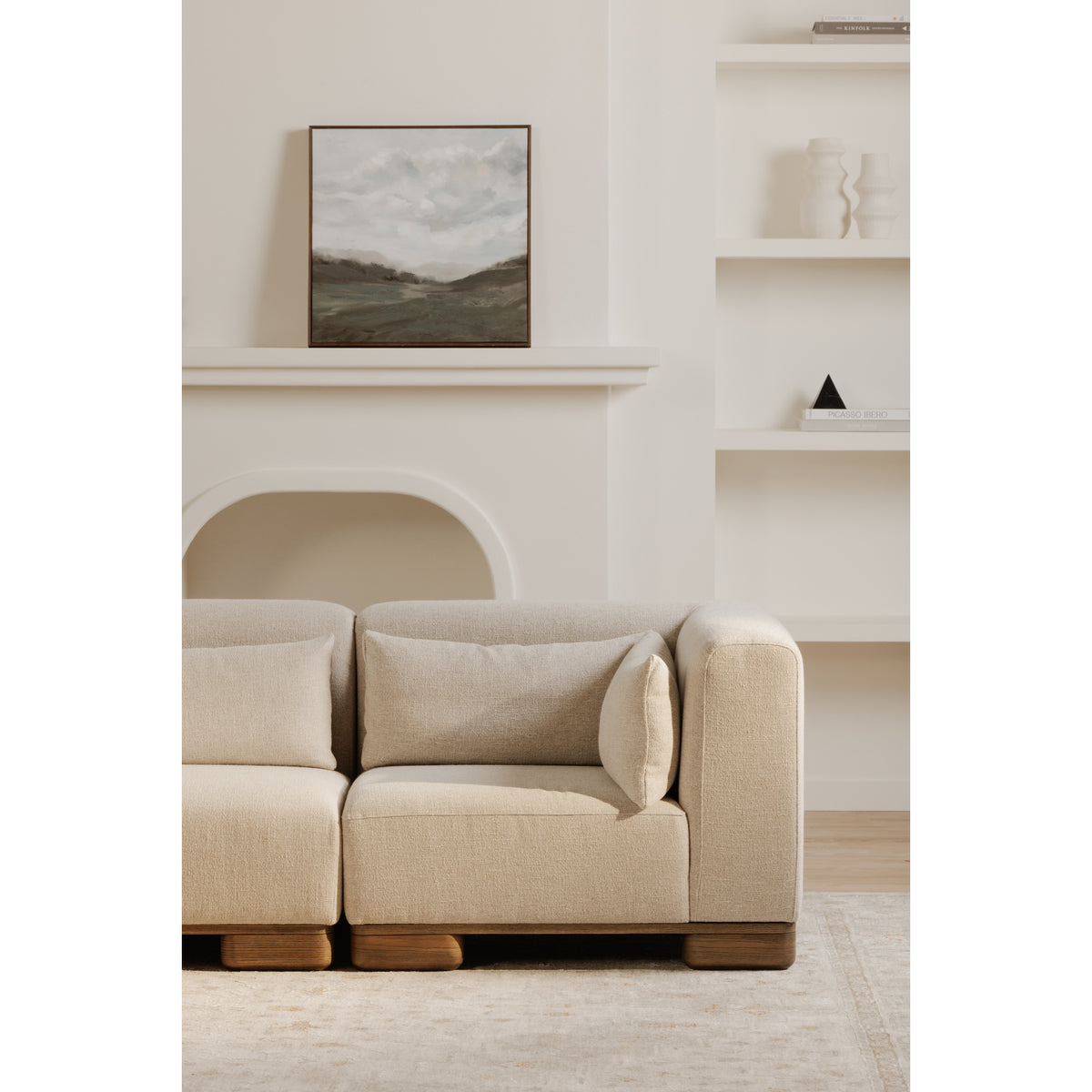 June Corner Chair Oatmeal by Moe's Home