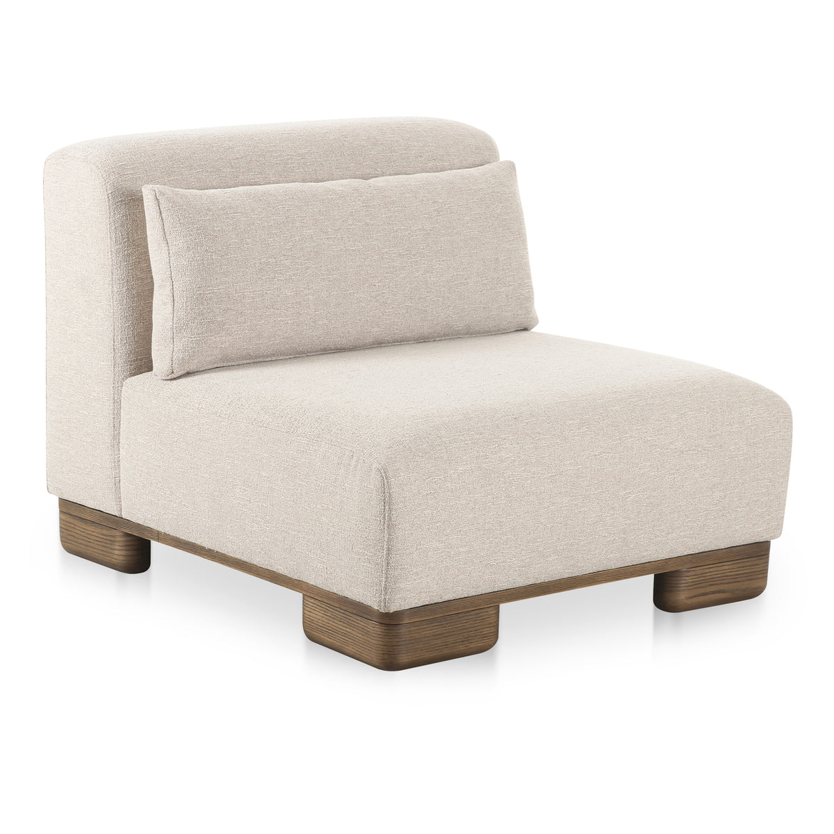 June Slipper Chair Oatmeal by Moe's Home