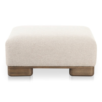 June Ottoman Oatmeal | Beige