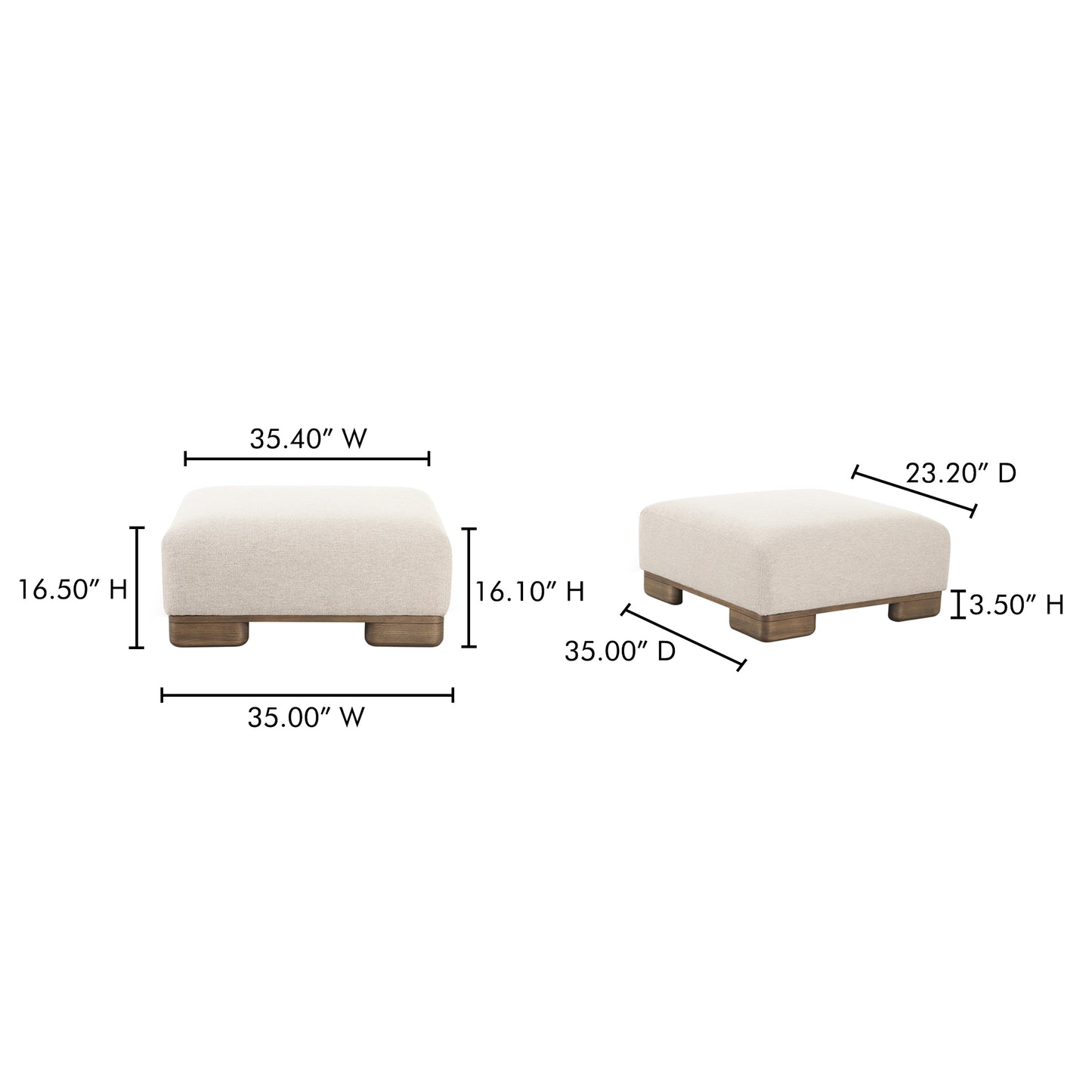 June Ottoman Oatmeal by Moe's Home