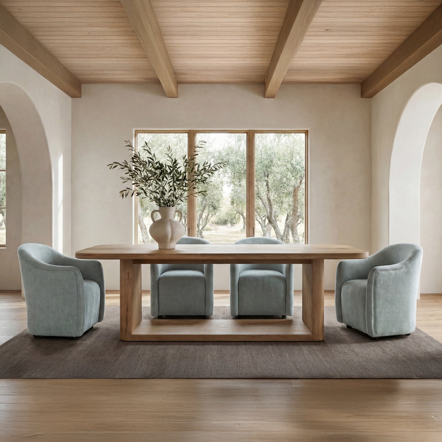 Drava Rolling Dining Chair by Moe's Home