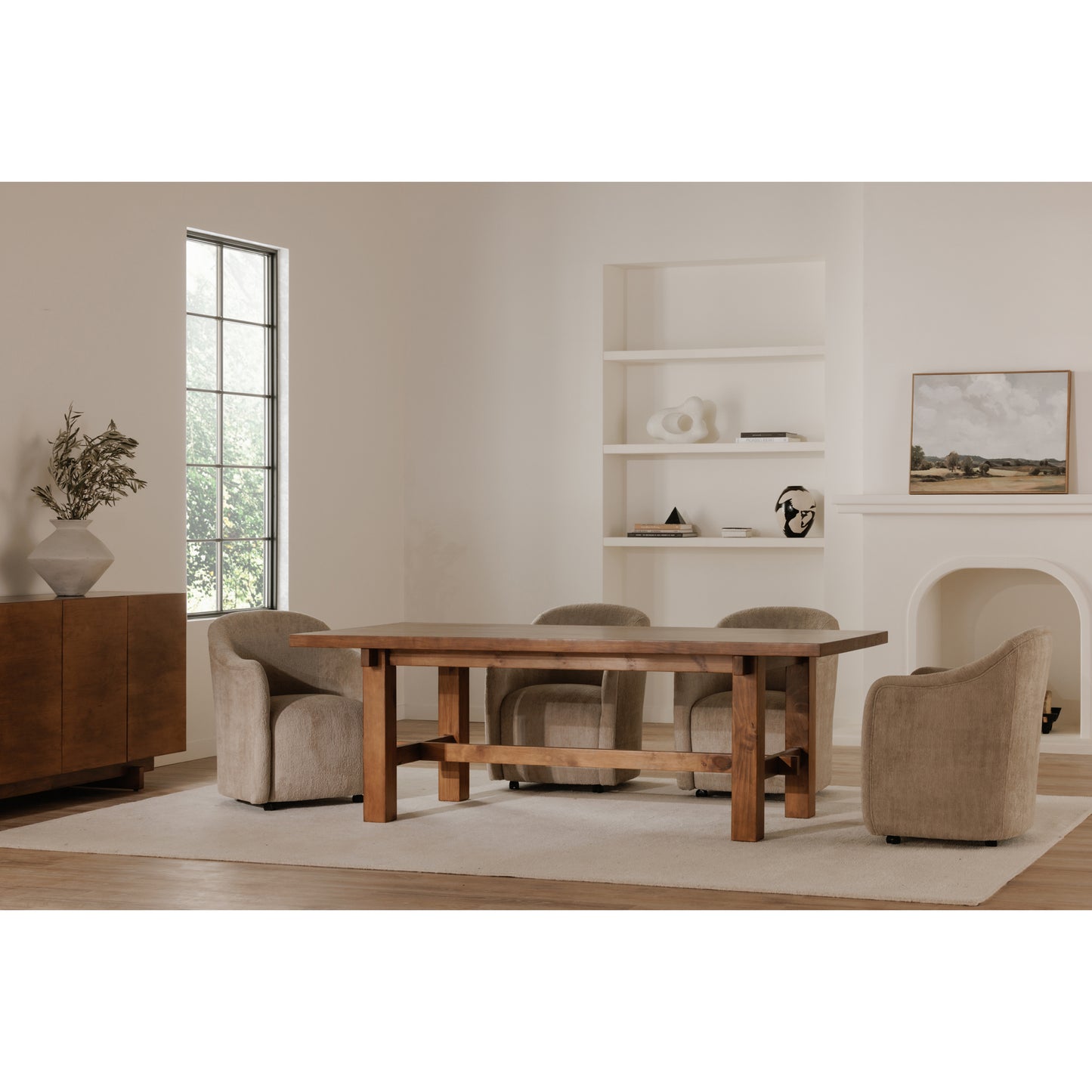 Drava Rolling Dining Chair by Moe's Home