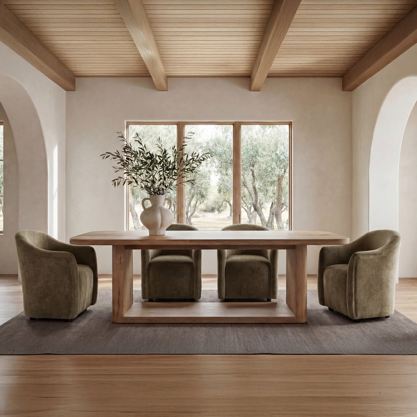 Drava Rolling Dining Chair by Moe's Home