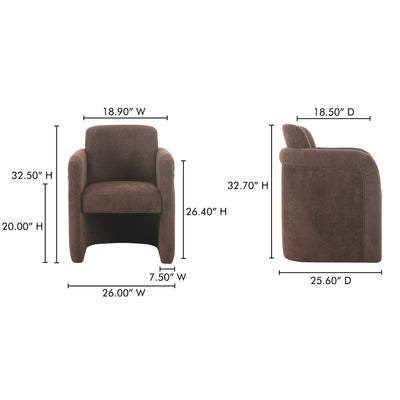 Mesto Rolling Dining Chair by Moe's Home
