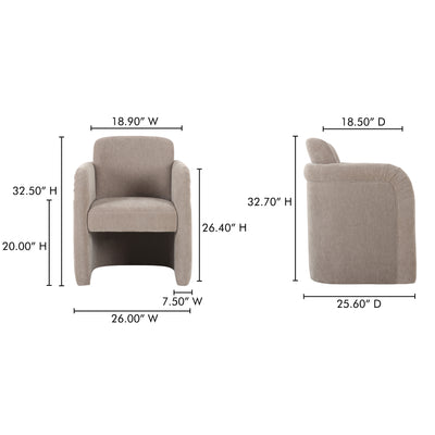 Mesto Rolling Dining Chair by Moe's Home