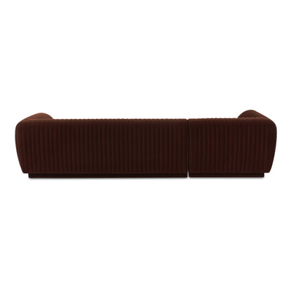 Zandro Left Sectional Warm Brown