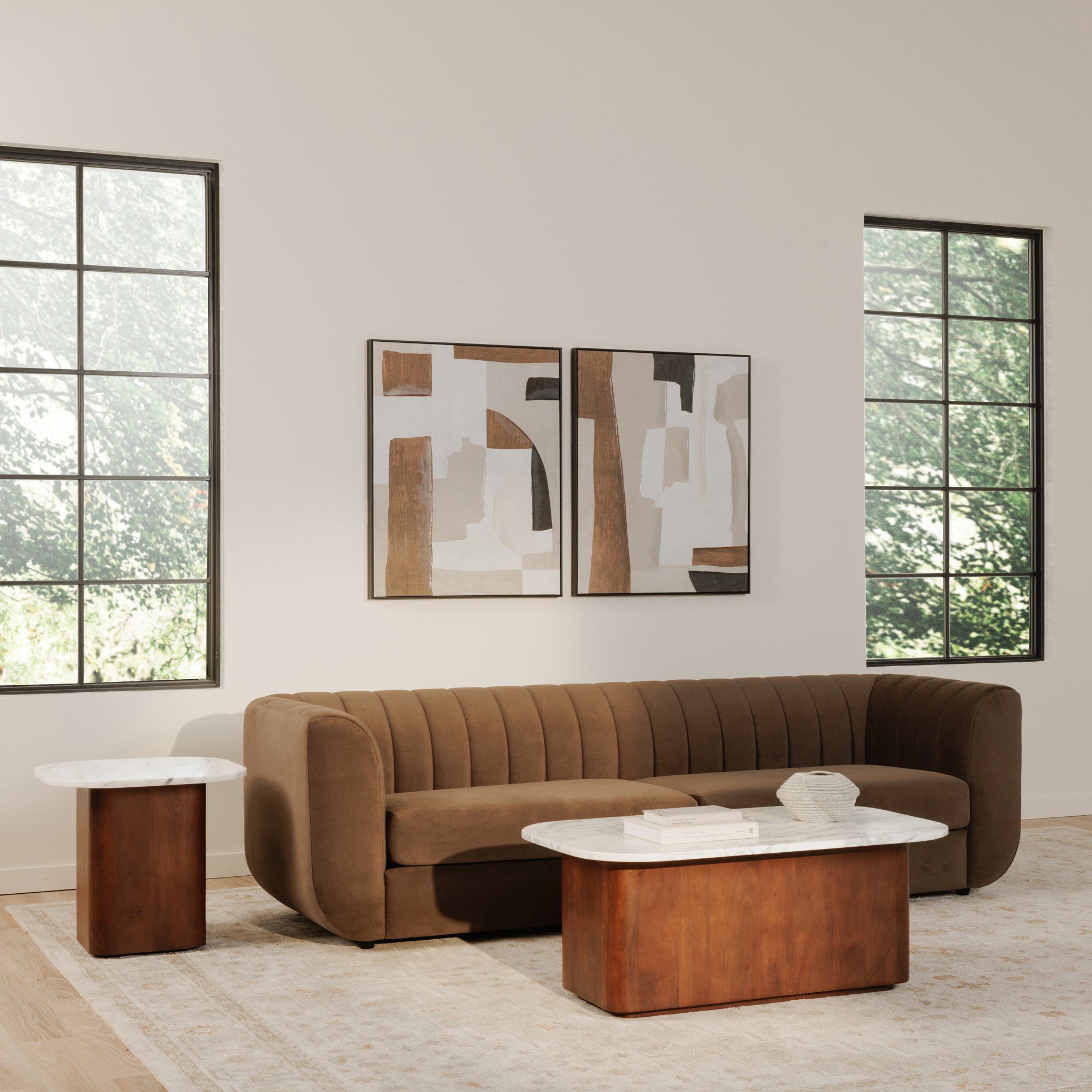 Rosy Sofa Dark Brown