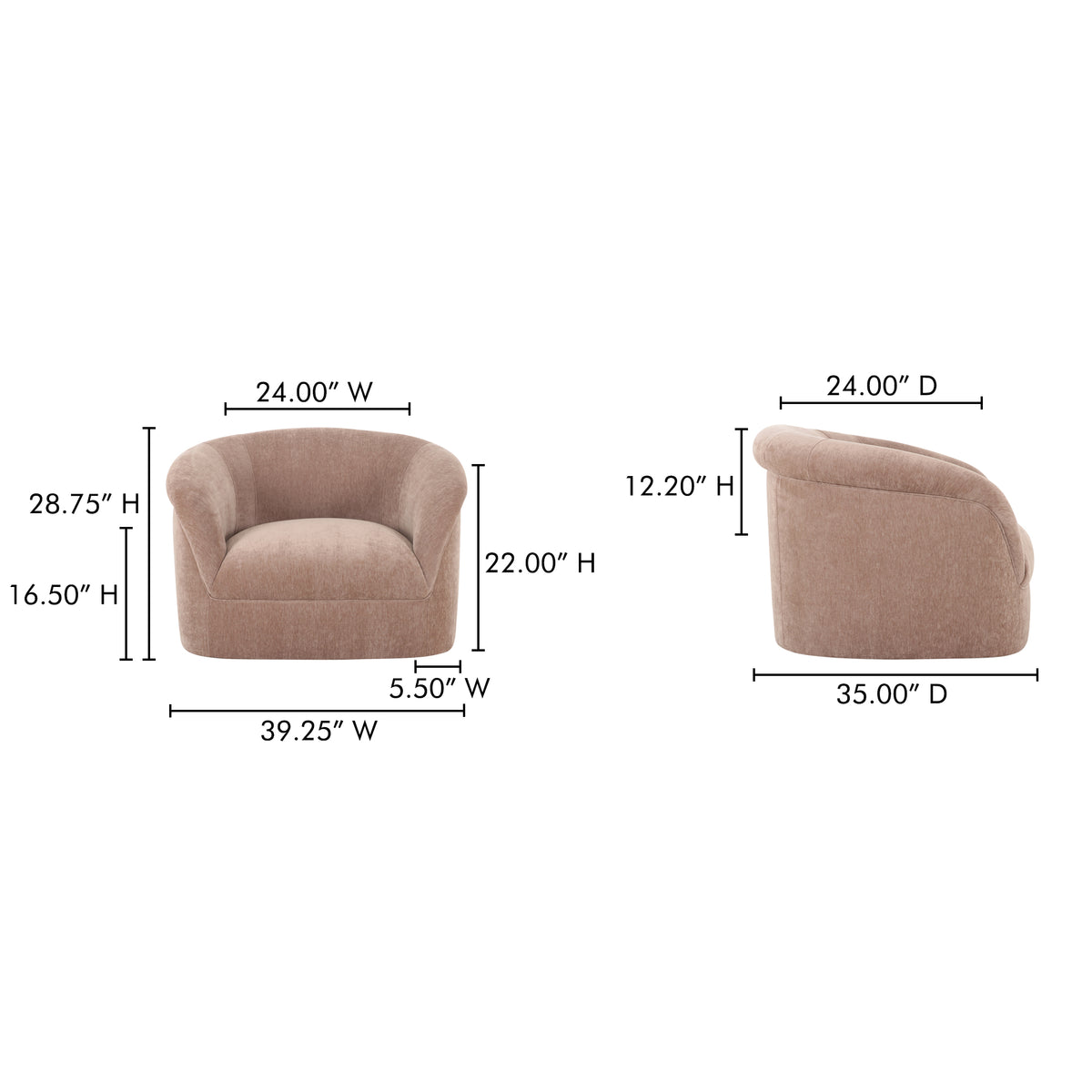 Thora Lounge Chair by Moe's Home