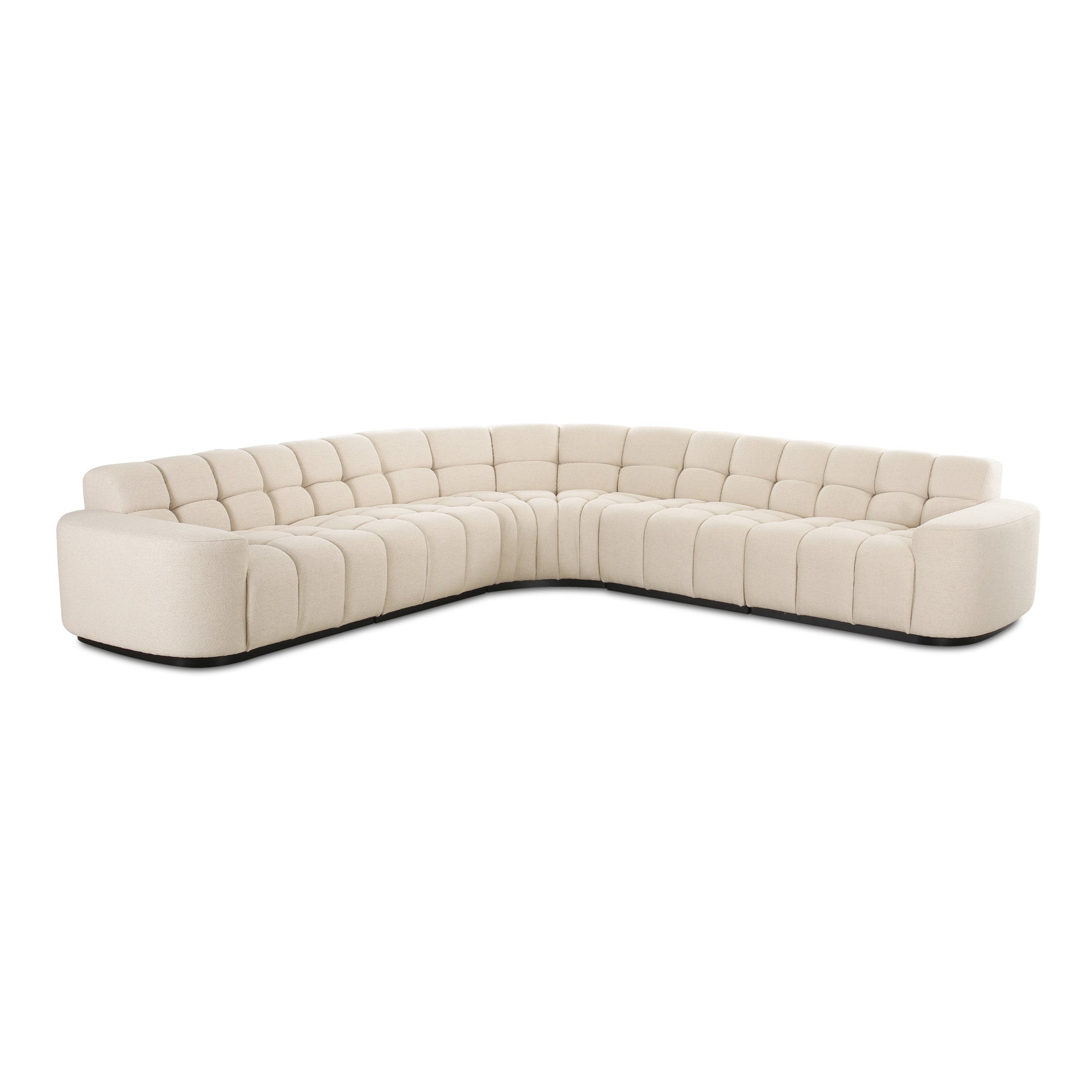 Roman L Shaped Sectional Oat | Beige