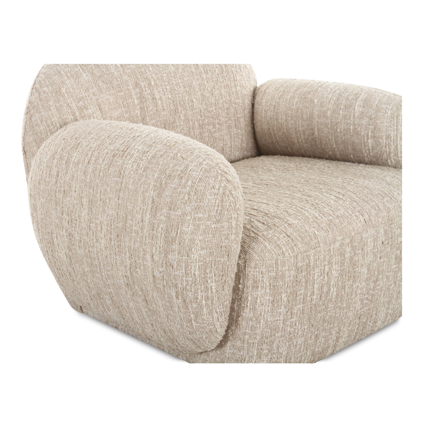 Hazel Lounge Chair Off White by Moe's Home