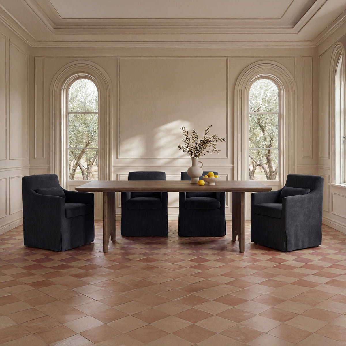 Lydia Slipcover Dining Chair by Moe's Home