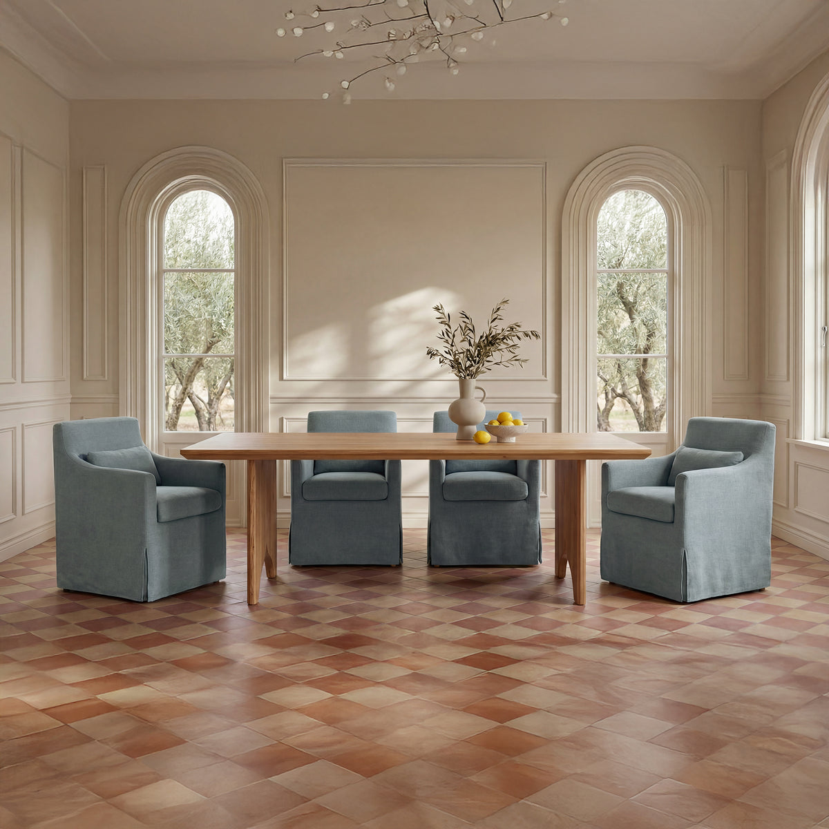 Lydia Slipcover Dining Chair by Moe's Home