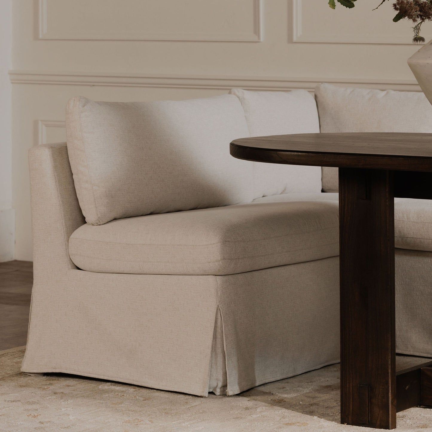 Fable Slipcover Dining Chair and Half by Moe's Home