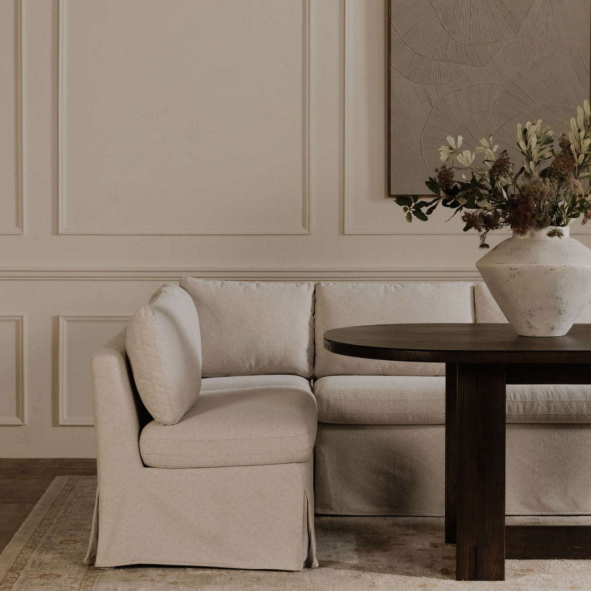 Fable Slipcover Dining Corner Chair by Moe's Home