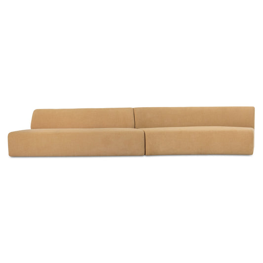 Naomi 2 Piece Wave Modular Sectional by Moe's Home