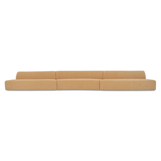 Naomi 3 Piece Wave Modular Sectional by Moe's Home
