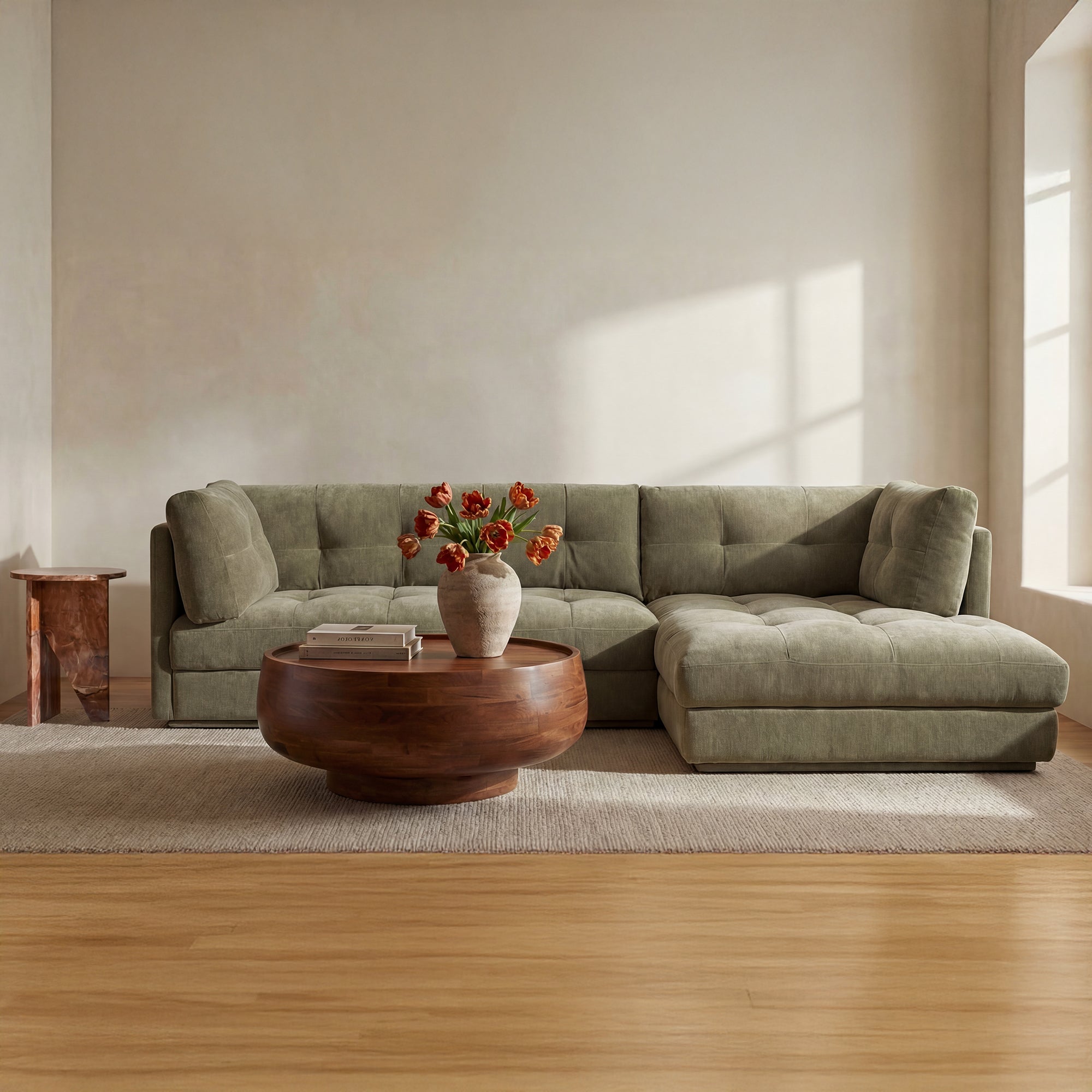 Mischa Right Sectional Sage by Moe's Home
