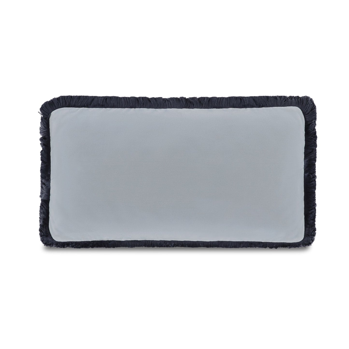 Yasmin Lumbar Cushion Light Blue Faux Mohair by Moe's Home