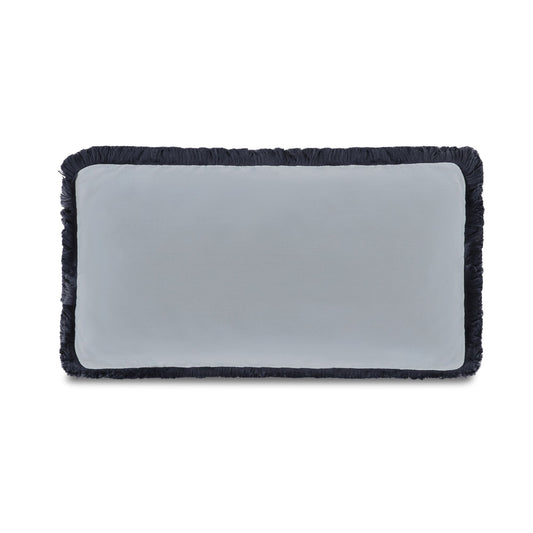 Yasmin Lumbar Cushion Light Blue Faux Mohair by Moe's Home