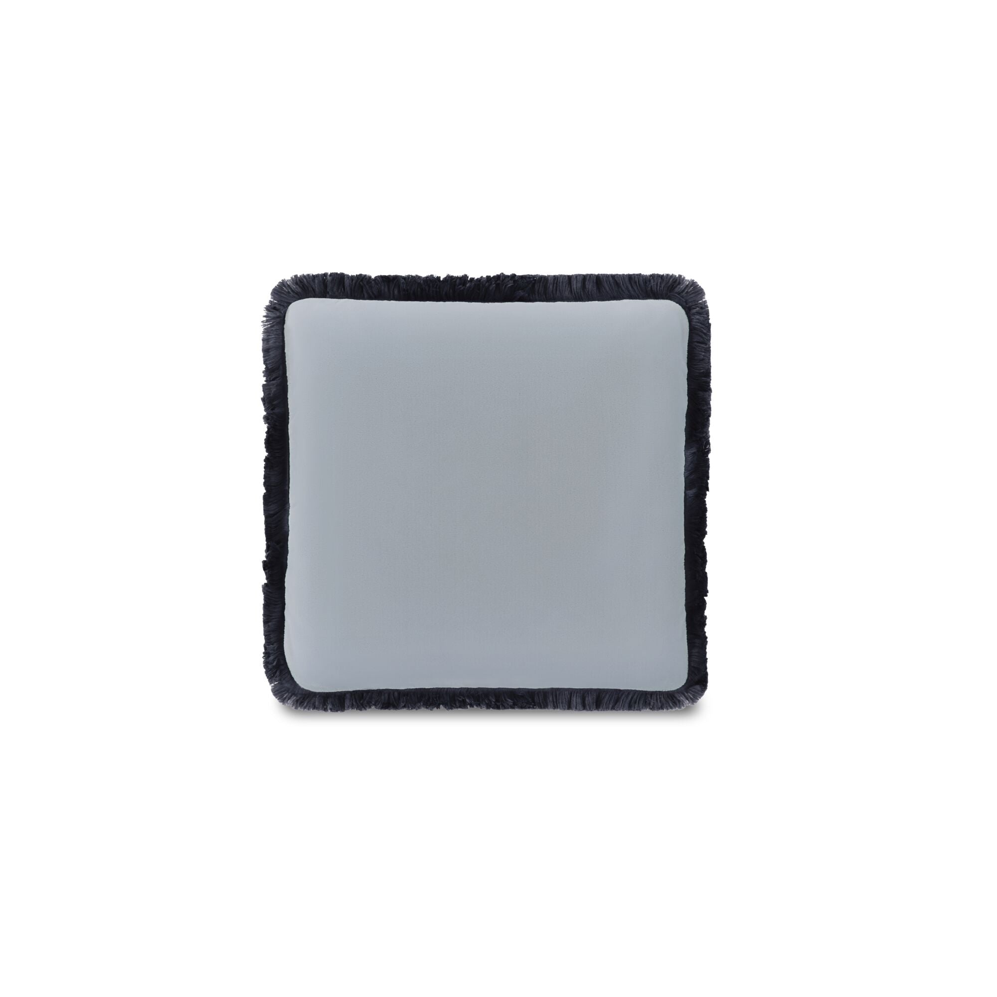 Yasmin Square Cushion Light Blue Faux Mohair by Moe's Home