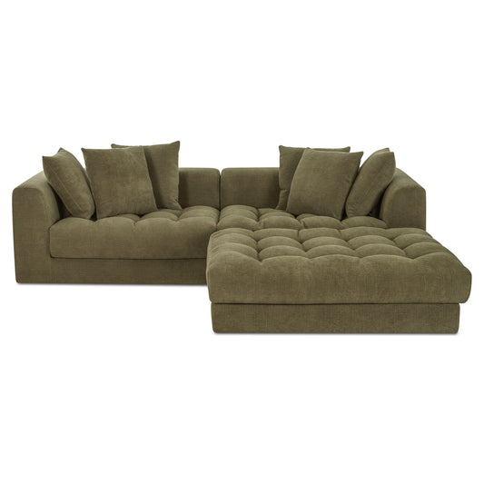 Davie Nook Modular Sectional Olive by Moe's Home