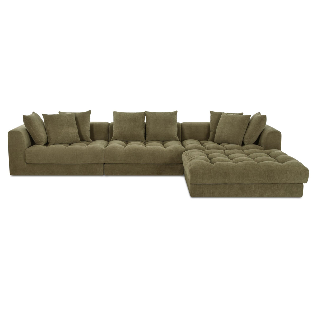 Davie Lounge Modular Sectional Olive by Moe's Home
