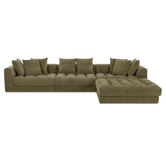 Davie Lounge Modular Sectional Olive by Moe's Home