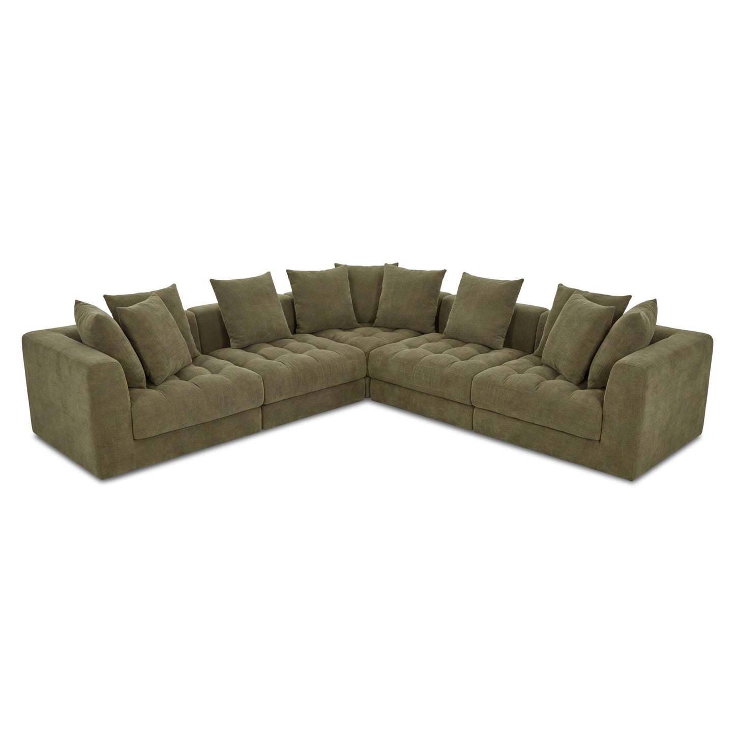 Davie Classic L Modular Sectional Olive by Moe's Home