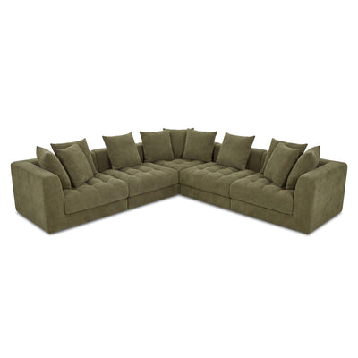 Davie Classic L Modular Sectional Olive by Moe's Home