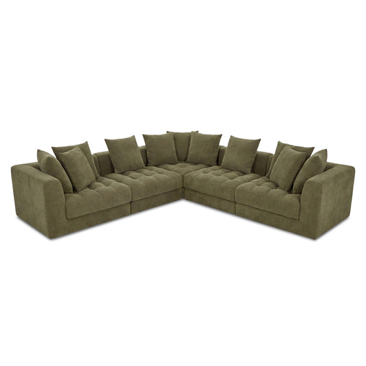 Davie Classic L Modular Sectional Olive by Moe's Home
