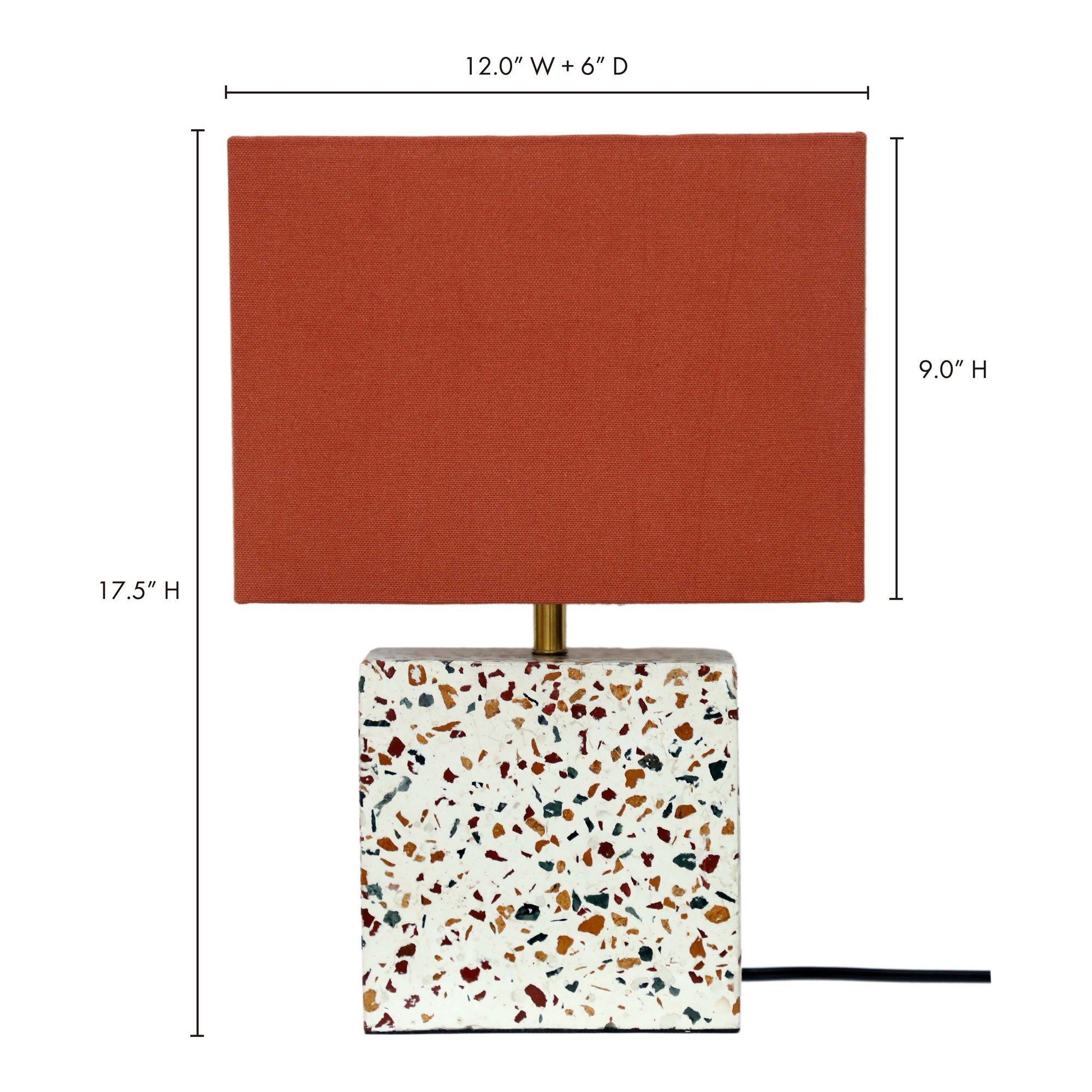 Terrazzo Square Table Lamp