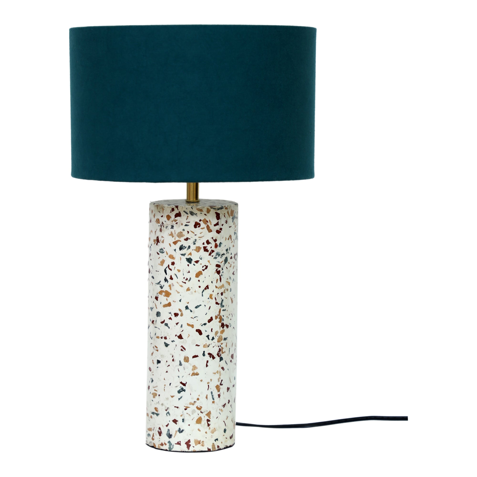 Terrazzo Cylinder Table Lamp | Multicolor