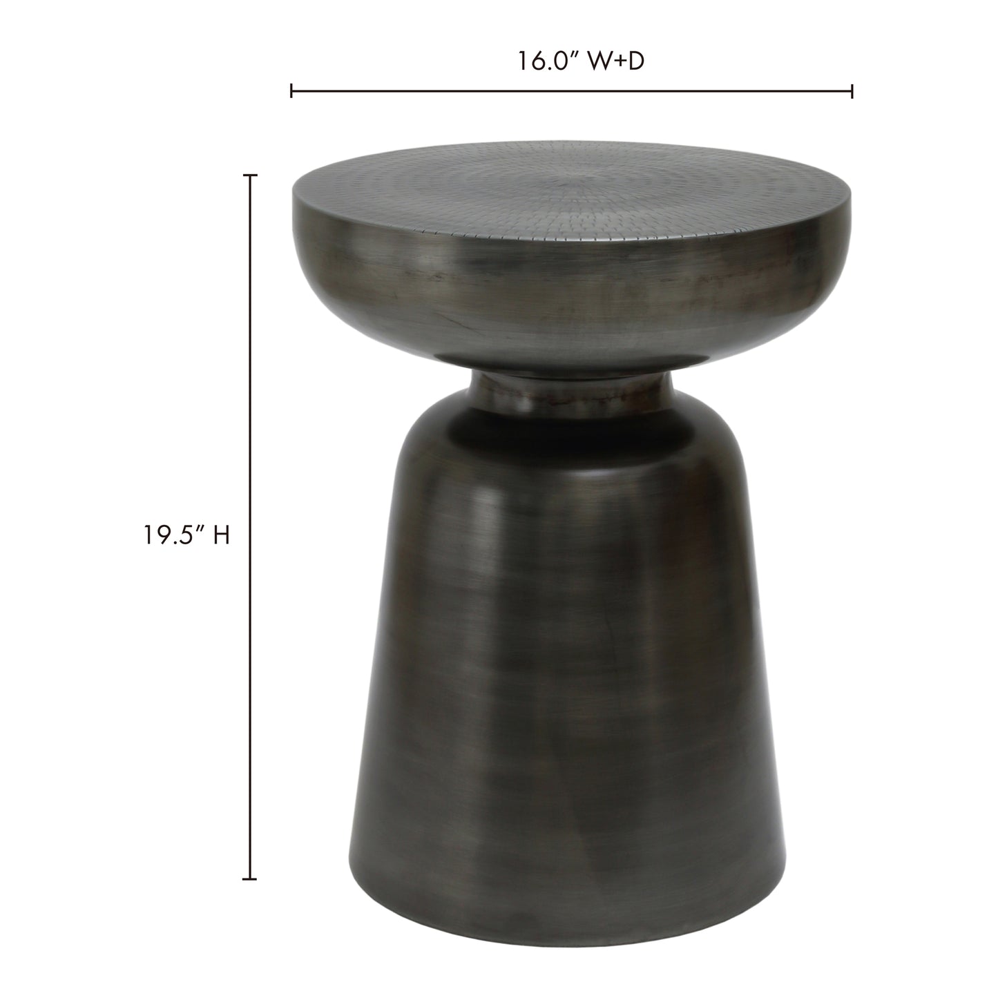 Arthur Accent Table Antique Nickel by Moe's Home