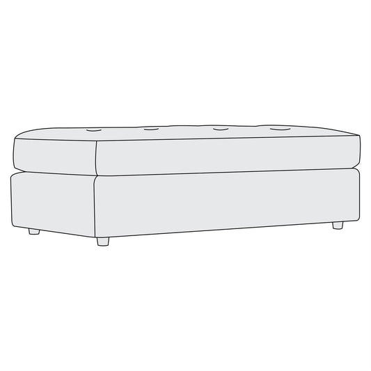 Nest Fabric Cocktail Ottoman (P3300B) by Bernhardt