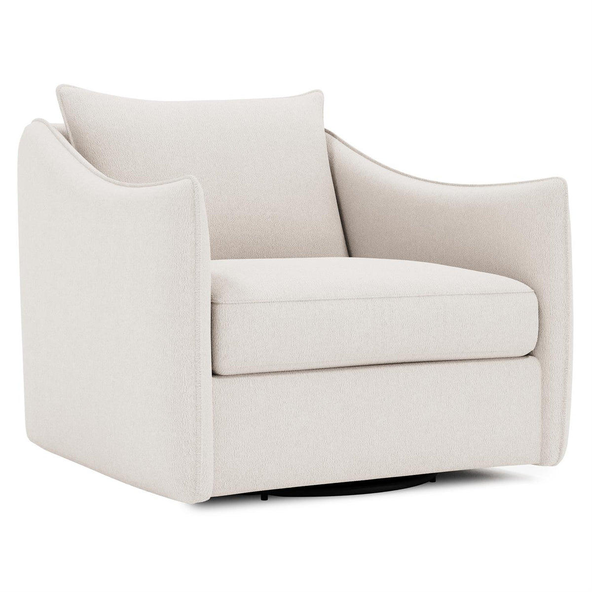 Joli Fabric Swivel Chair by Bernhardt