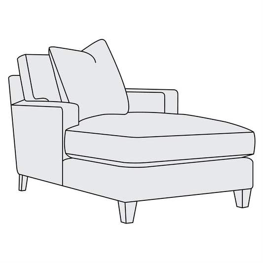 Mila Fabric Chaise (P6489) by Bernhardt
