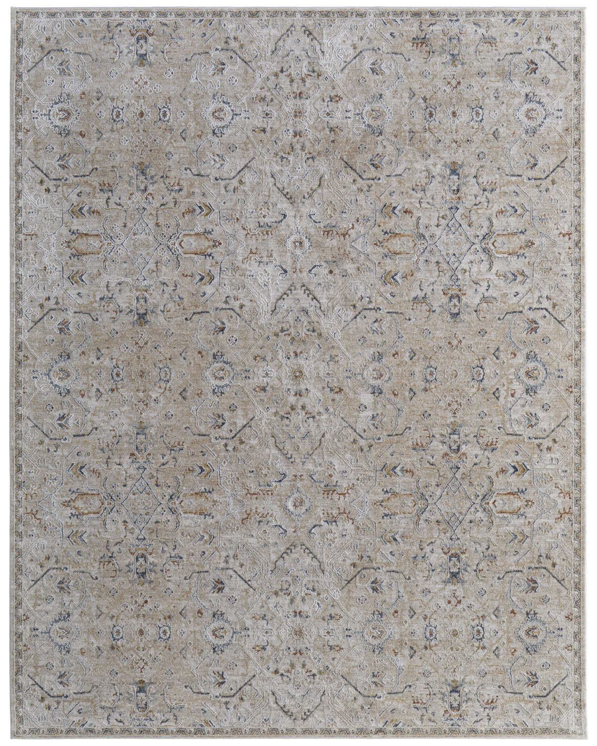 Pasha 39M6F Beige/Blue Rug by Feizy