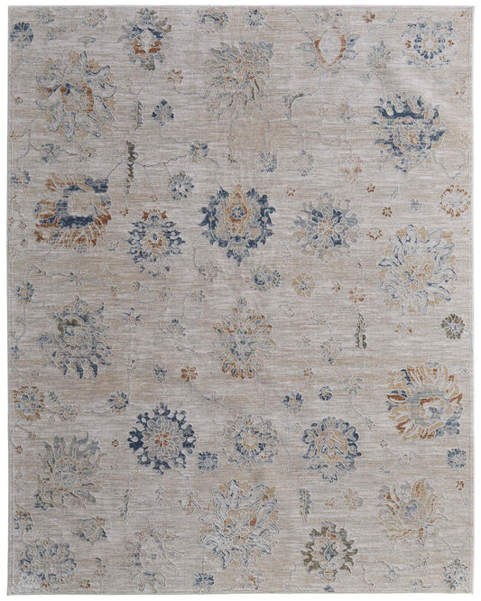 Pasha 39M9F Beige/Blue Rug by Feizy