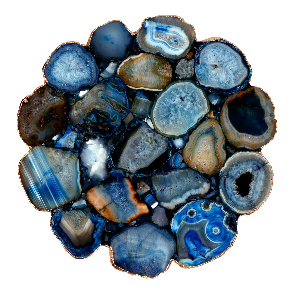 Azul Agate Accent Table by Moe's Home