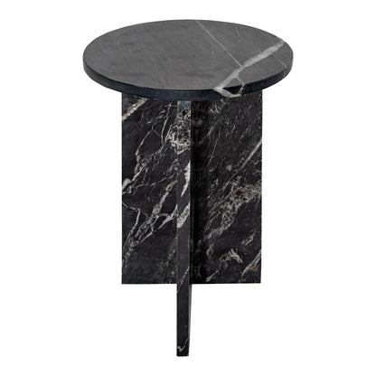 Grace Accent Table Black Marble | Black